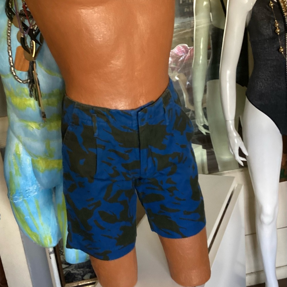 Marc By Marc Jacobs Blue and Black camo shorts